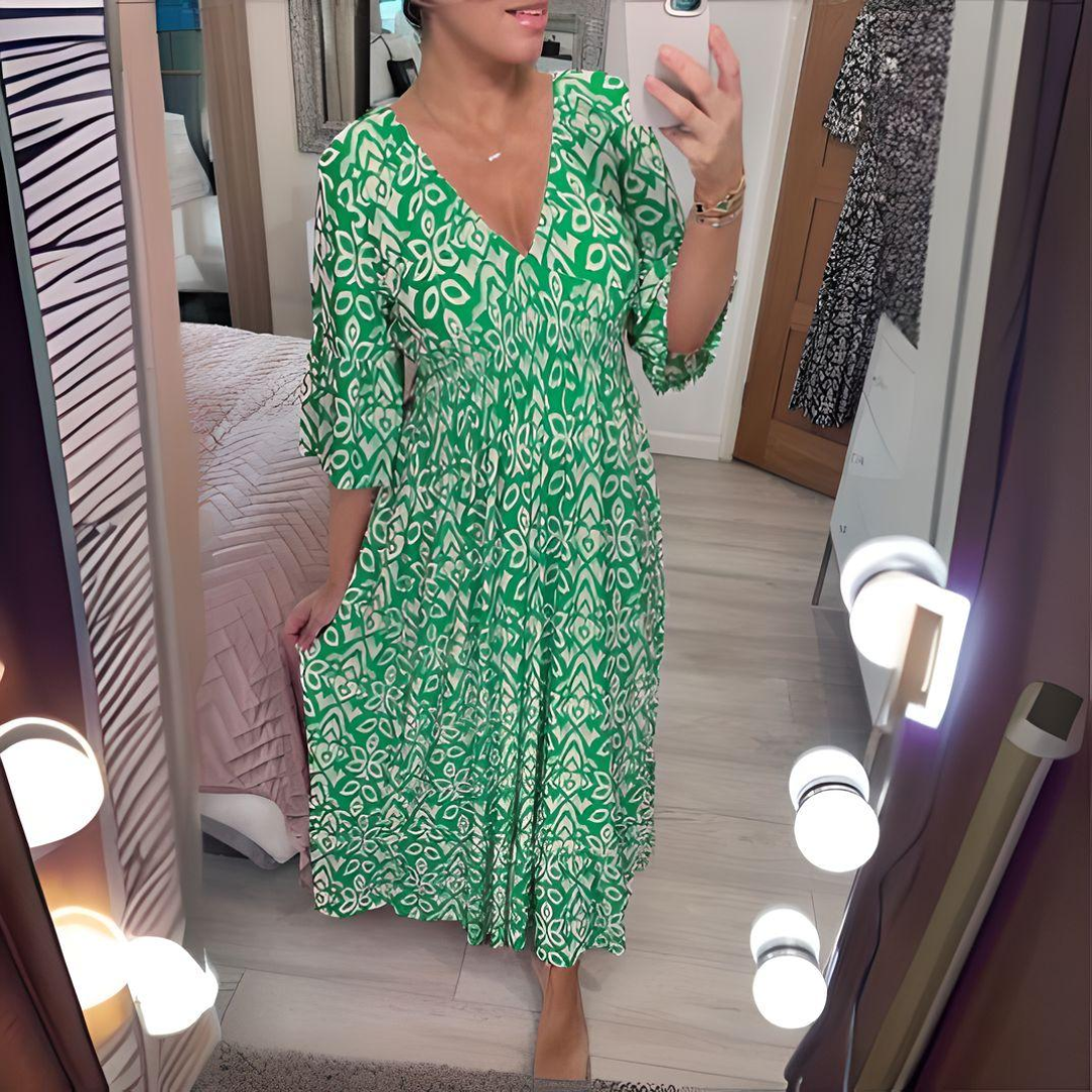 Victoria™ - Boho Printed Maxi Dress