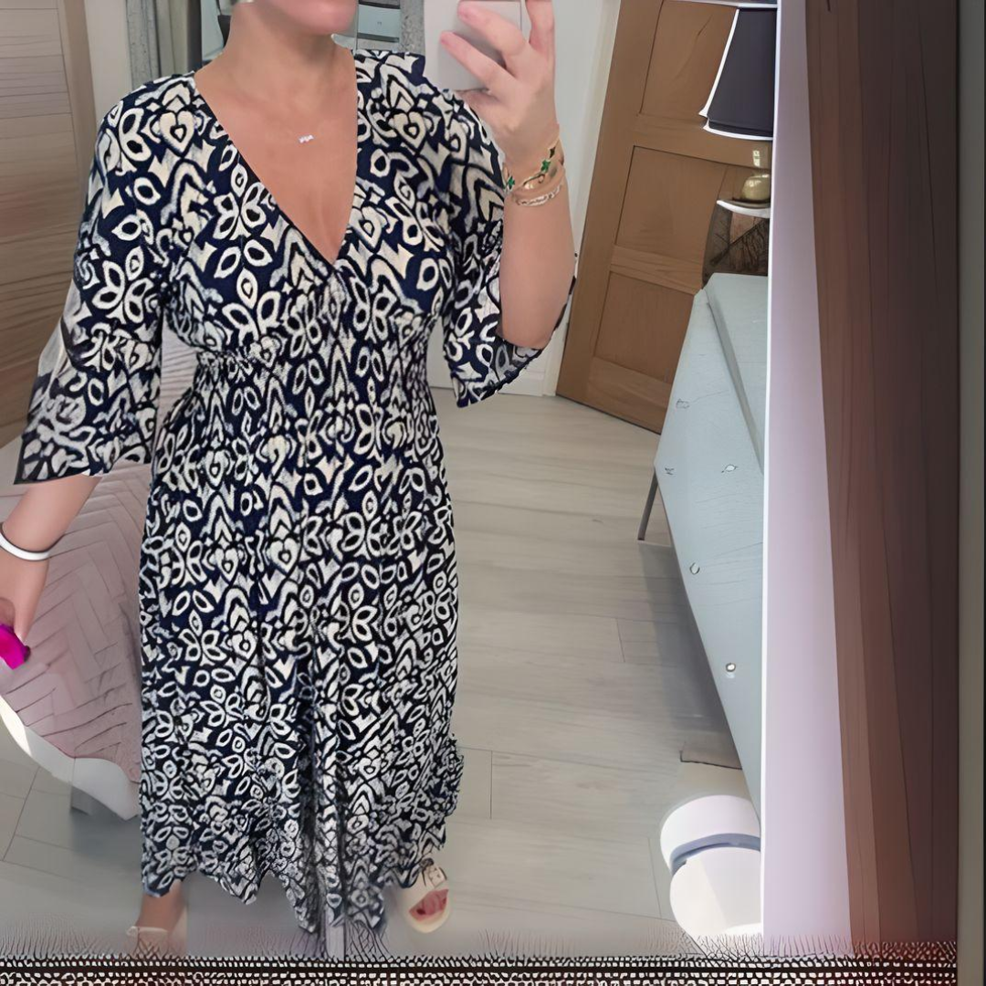 Victoria™ - Boho Printed Maxi Dress