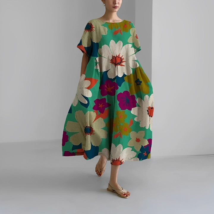 Eliza™ - Bohemian Floral Maxi Dress