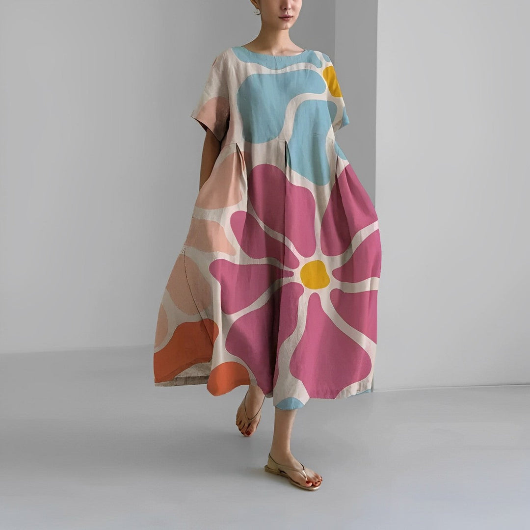 Eliza™ - Bohemian Floral Maxi Dress