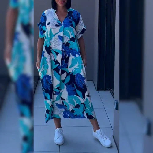 Caroline™ - Elegant Floral Dress for a Romantic and Refined Look