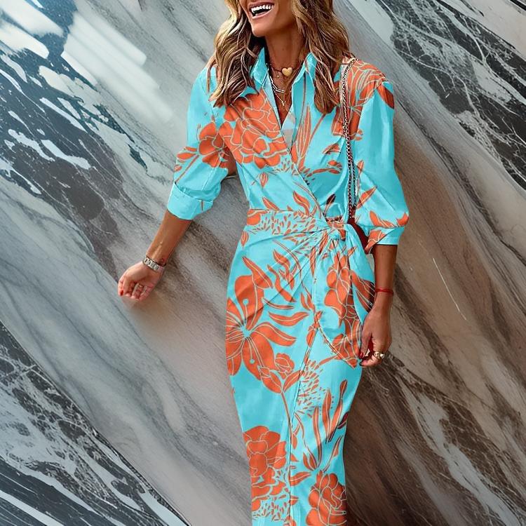 Aurora™ - Wrap Print Dress