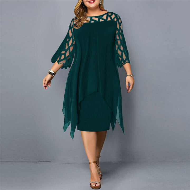 Adeliane™ - Elegant Oversize Midi Dress