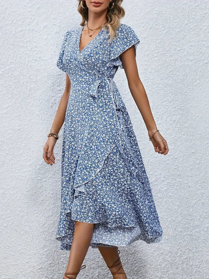 Melva™ - Elegant Floral Print Dress