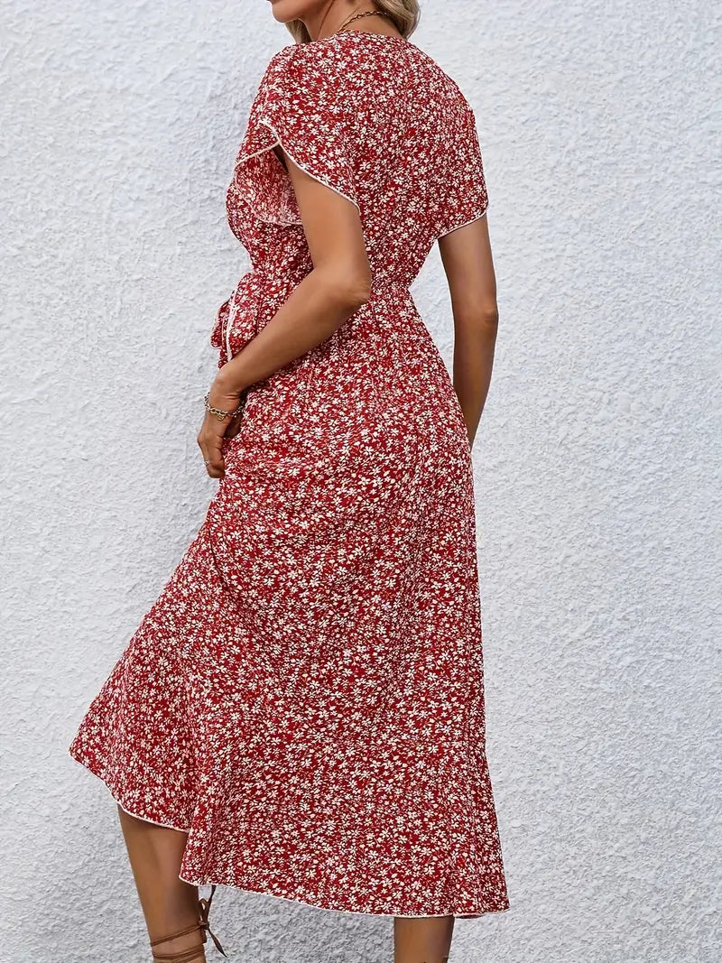 Melva™ - Elegant Floral Print Dress