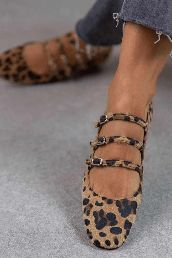 BRUNA | ANIMAL PRINT BALLET FLATS