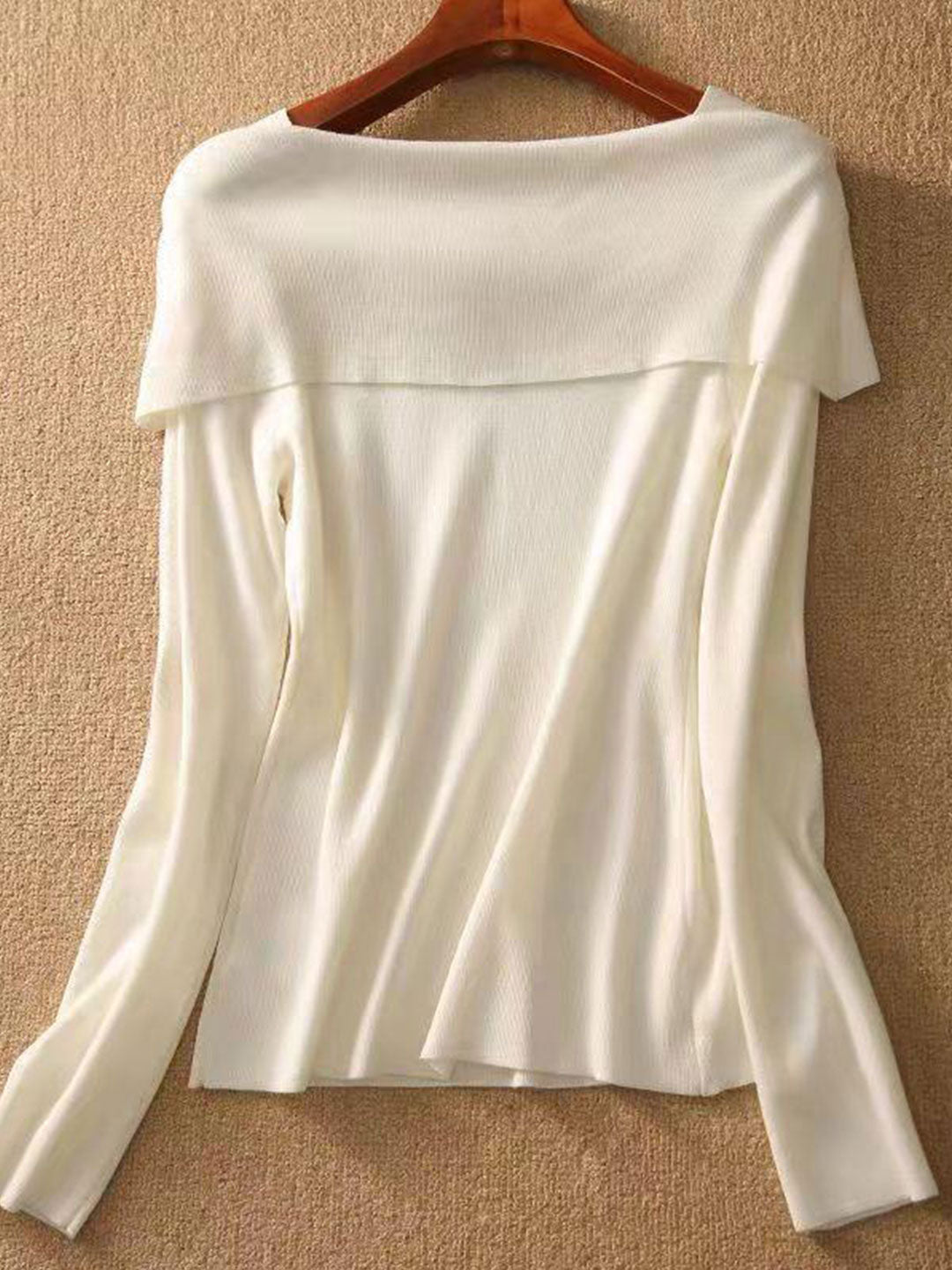 Olivia™ - Off-Neck Bow Knitted Jumper