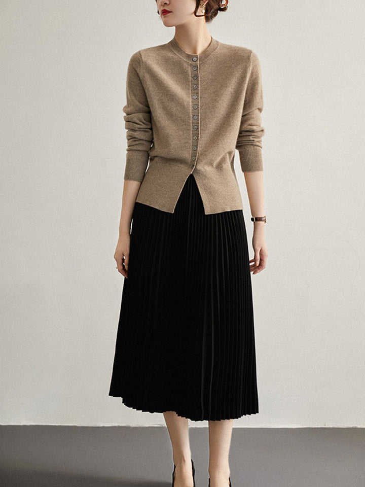 Lauren™ - Vintage Slit Knitted Cardigan