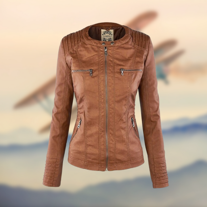 Caroline™ - Sophisticated leather jacket