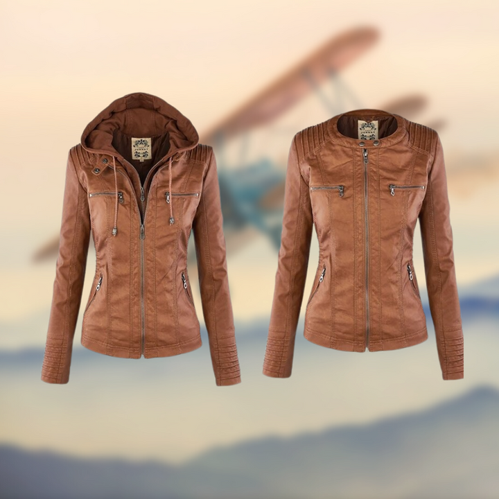 Caroline™ - Sophisticated leather jacket