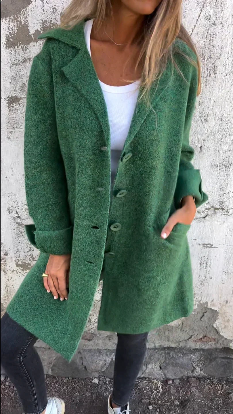 Lottie™ - Casual Single Breasted Coat with Lapels