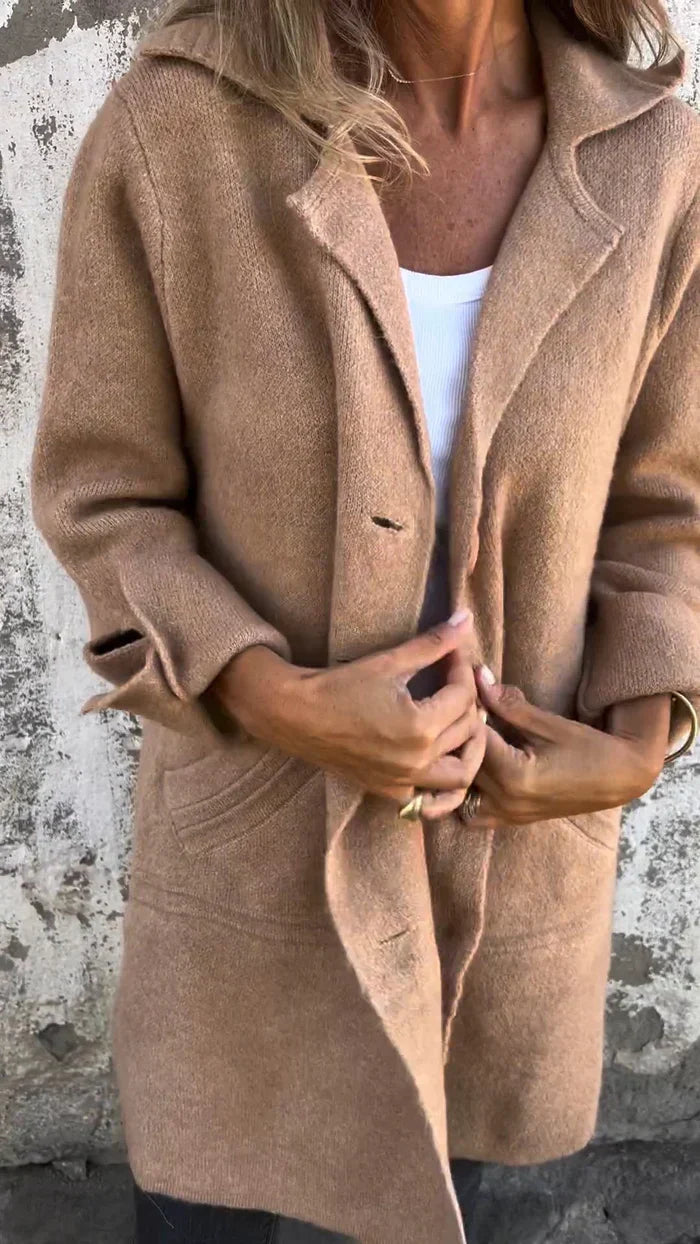 Lottie™ - Casual Single Breasted Coat with Lapels