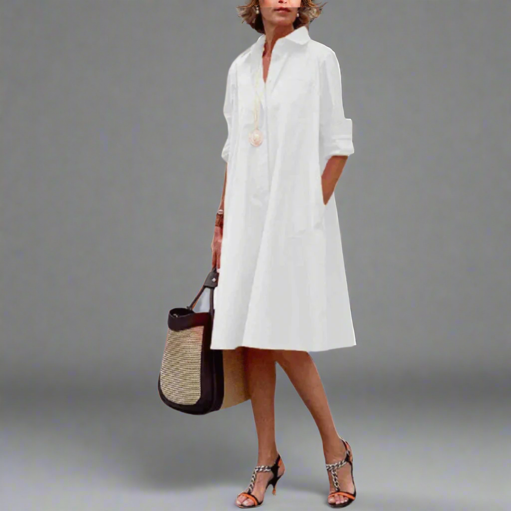 Maude™ - Chic Polo Dress Crafted from High-Quality Fabric