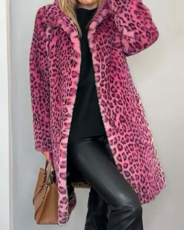 Poppy™ -  Soft Leopard Long Coat