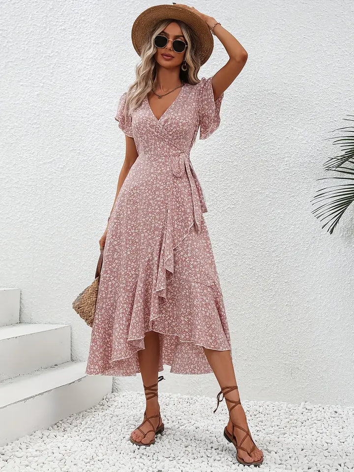 Melva™ - Elegant Floral Print Dress