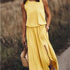 Minerva - Sleeveless Maxi Gown