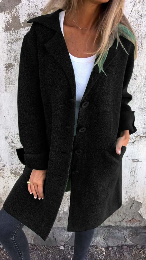 Lottie™ - Casual Single Breasted Coat with Lapels