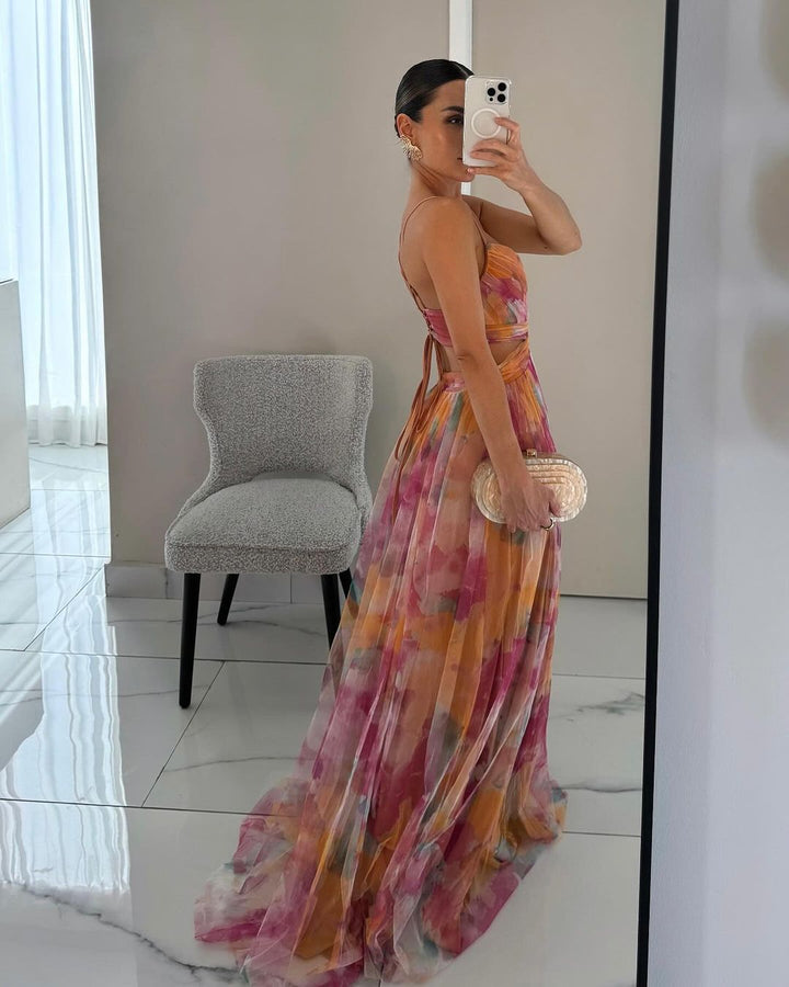 Eleanor™ - Magnificent Maxi Dress with Floral Print