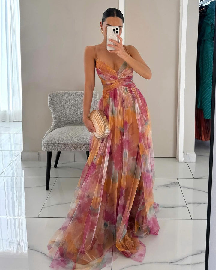 Eleanor™ - Magnificent Maxi Dress with Floral Print