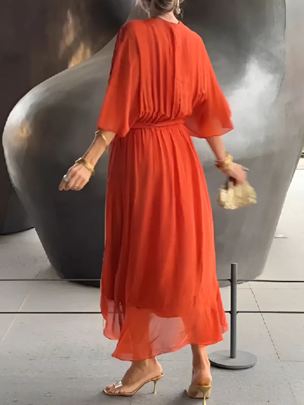 Leah™ - Timeless Wrap Midi Dress