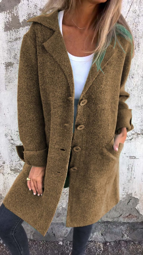 Lottie™ - Casual Single Breasted Coat with Lapels