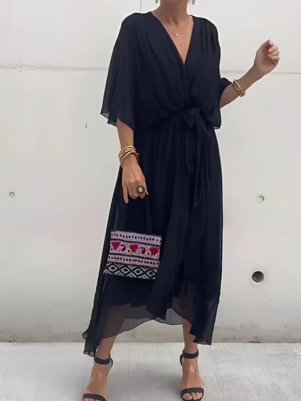 Leah™ - Timeless Wrap Midi Dress