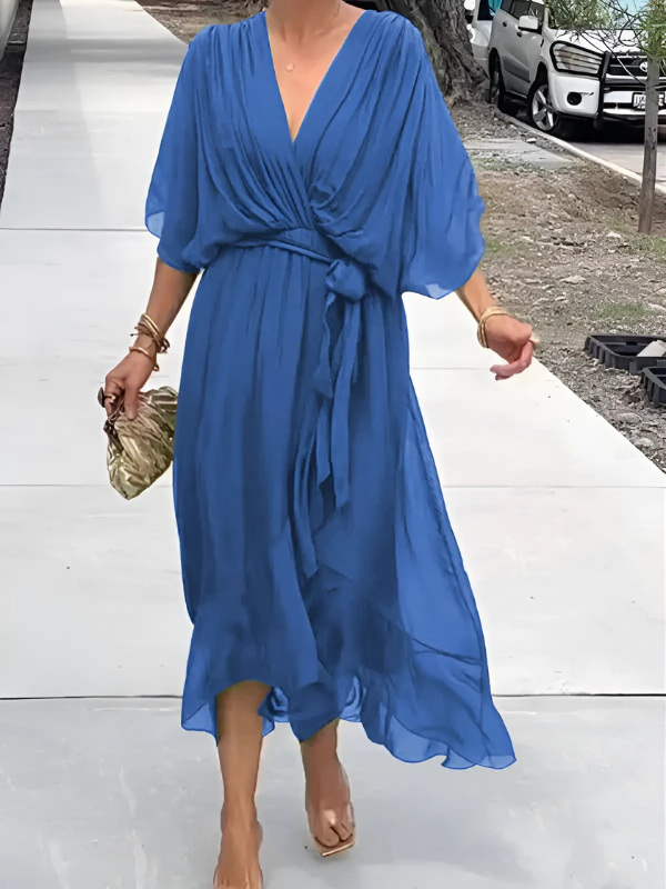 Leah™ - Timeless Wrap Midi Dress