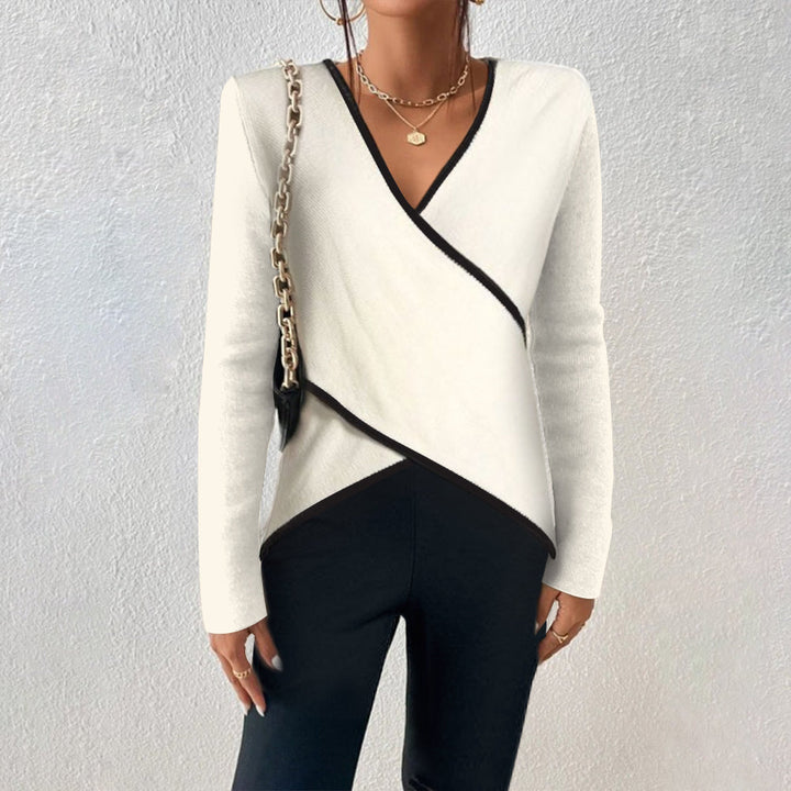 Alyssa™ – Elegant Warm V-neck Jumper