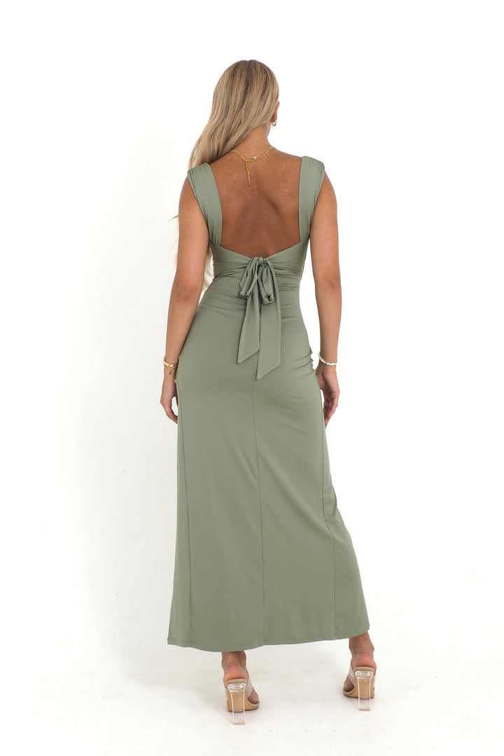Elise™ - Form-Fitting Slit Dress