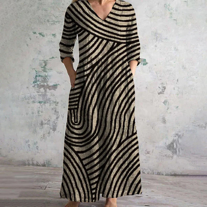 Ella™ - Vintage Striped Dress