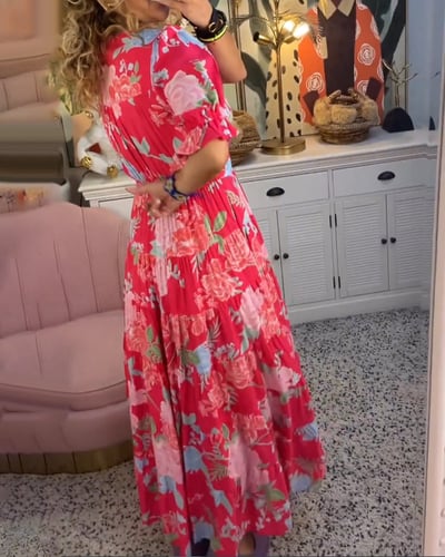 Vanessa™ - V-Neck Floral Dress