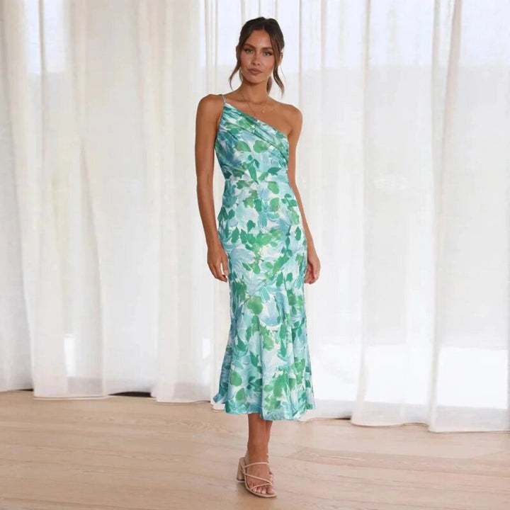 Everly™ - Asymmetric Floral Maxi Dress