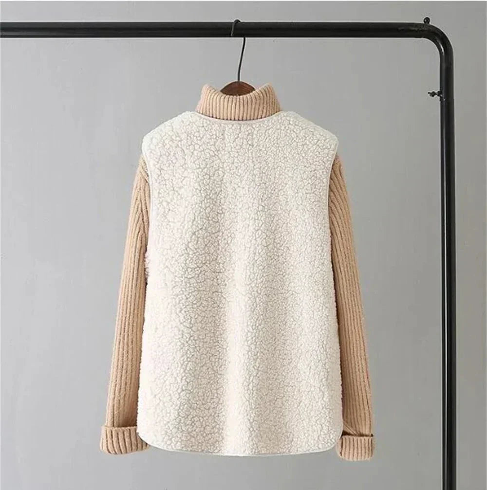 Faye™ - Classy Fleece Button Vest