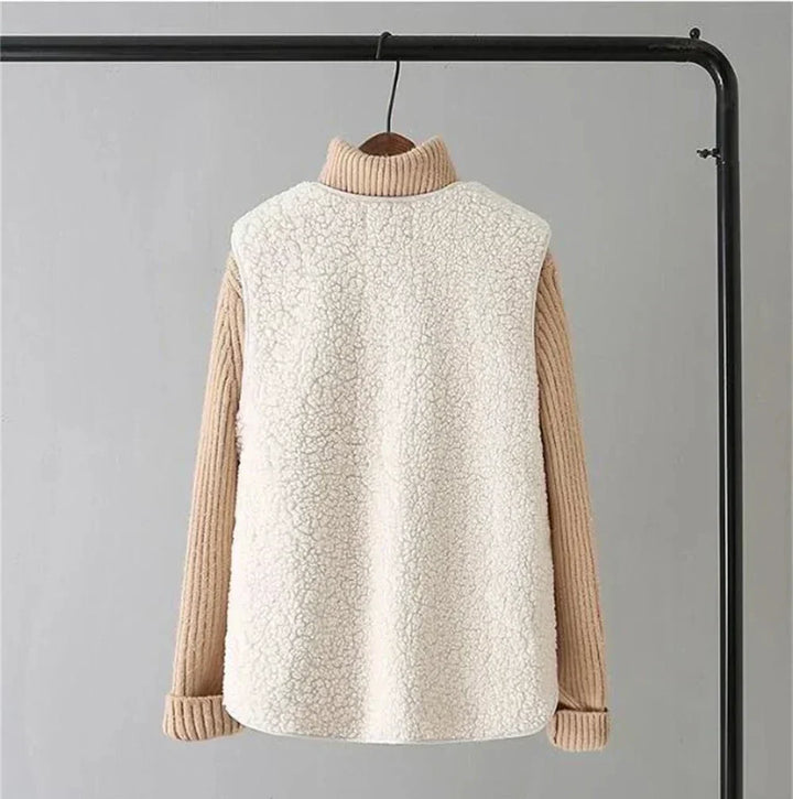 Faye™ - Classy Fleece Button Vest