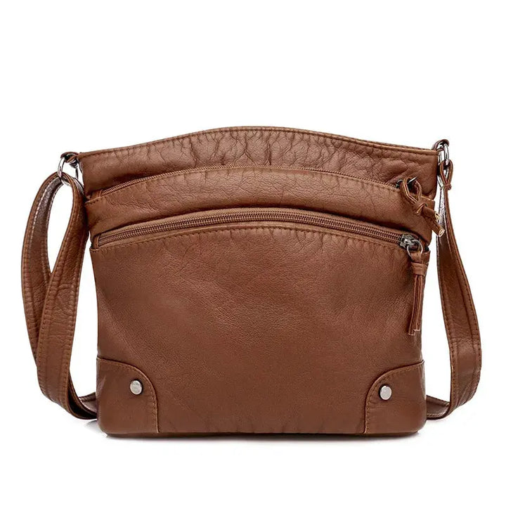 Retro Charm | Soft Leather Anti-Theft Messenger Bag