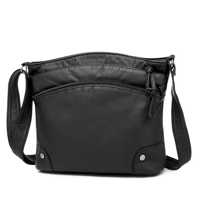 Retro Charm | Soft Leather Anti-Theft Messenger Bag