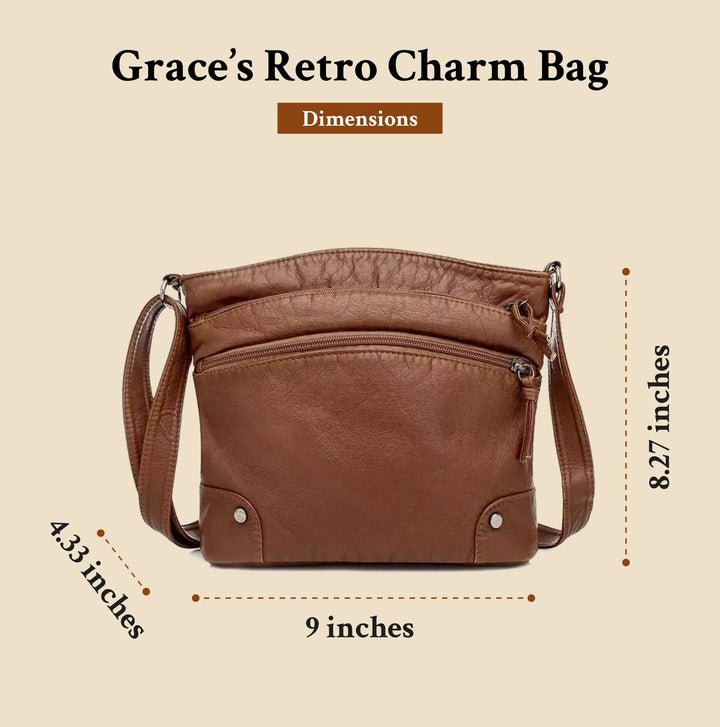 Retro Charm | Soft Leather Anti-Theft Messenger Bag