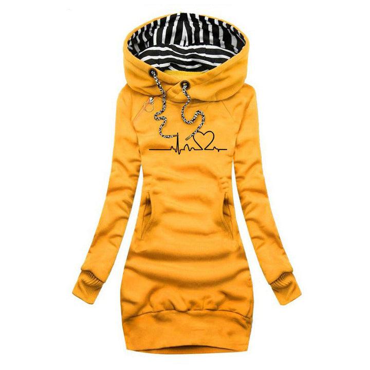 Cristina™ - Sweater Dress with Heartbeat Print