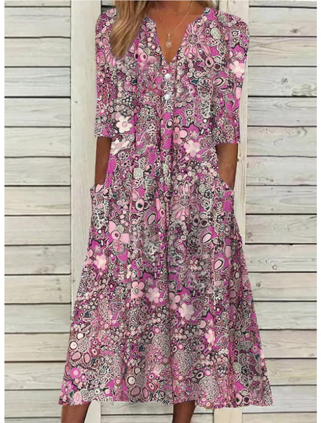 Rosie™ - Elegant Floral Summer Dress