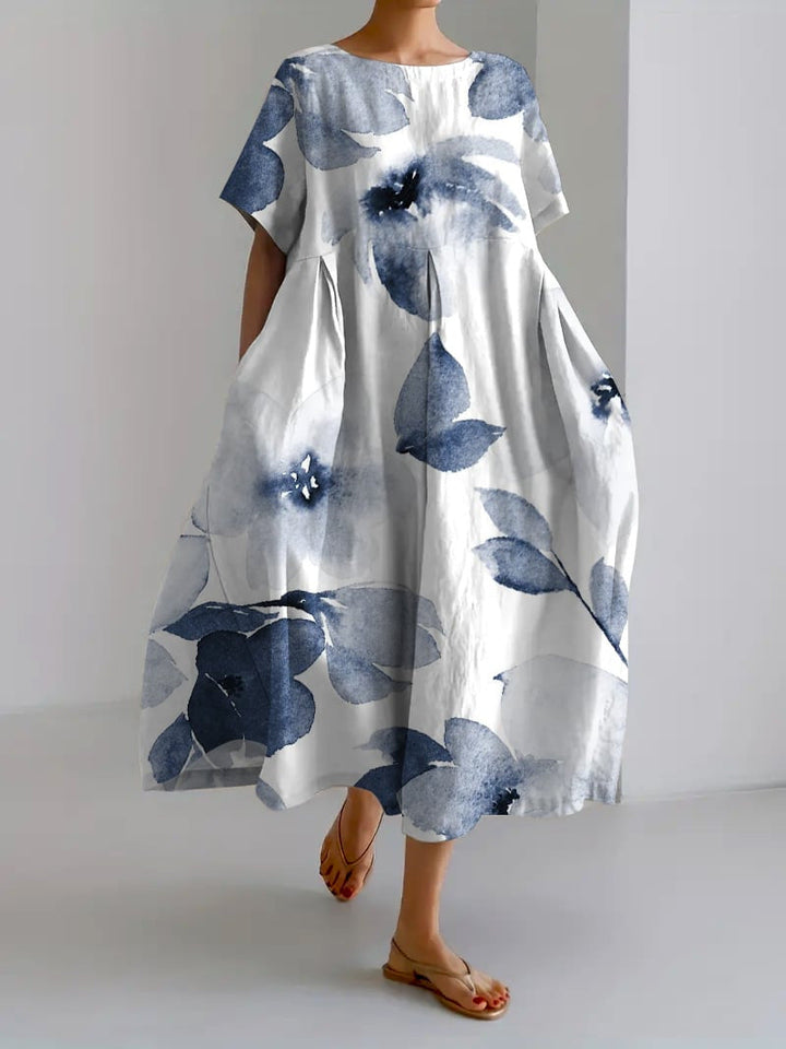Genevieve™ - Elegant Floral Print Maxi Dress