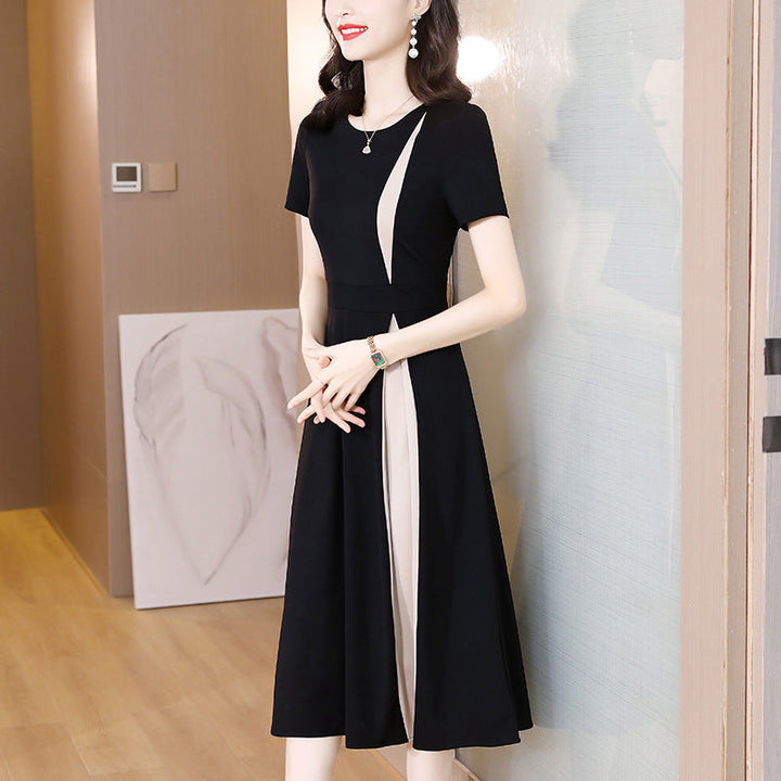 Isadora™ - Monochrome Midi Dress