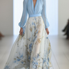 Almira™ - Maxi Dress with Dazzling Floral Print