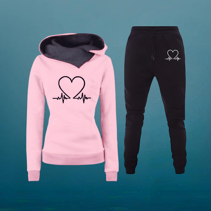 Joanne™ - Tracksuit Set with Heatbeat Print