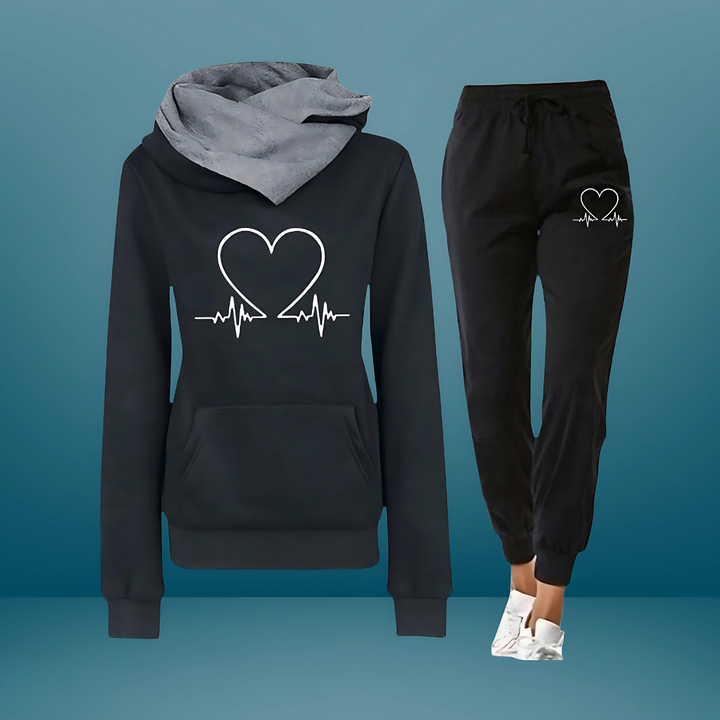 Joanne™ - Tracksuit Set with Heatbeat Print