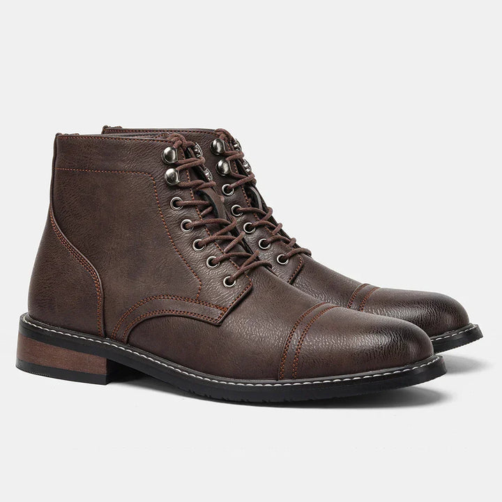 Nathan™ - Vintage Cap-Toe Derby Boots