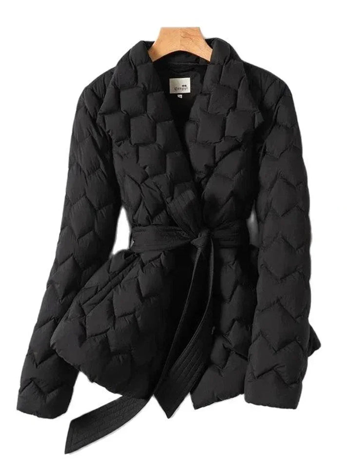 Antonella™ - Elegant down coat with belt