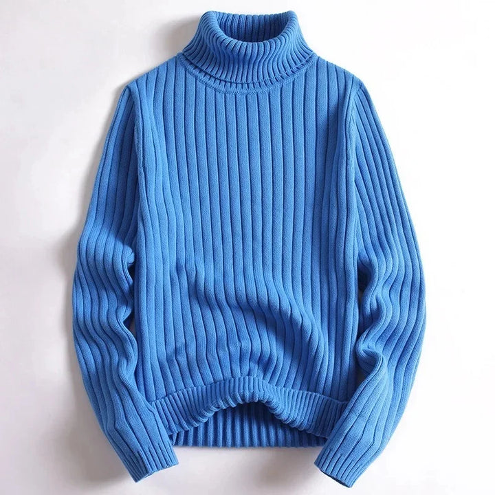 Anthony™ - Ribbed Knitted Jumper with Turtleneck