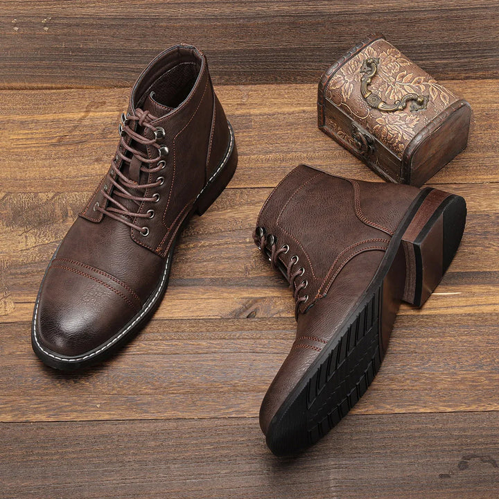 Nathan™ - Vintage Cap-Toe Derby Boots