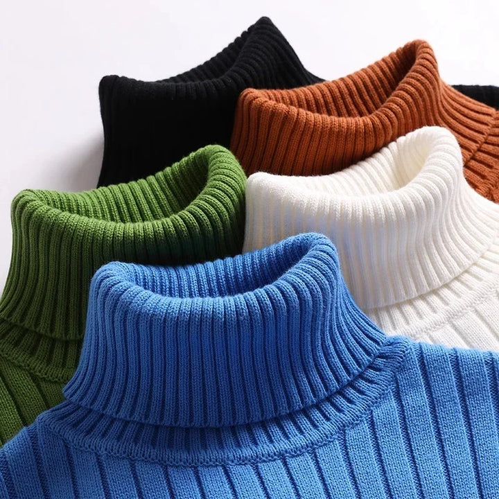 Anthony™ - Ribbed Knitted Jumper with Turtleneck