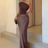 Sophia | Maxi Dress with a Guilt in Satin